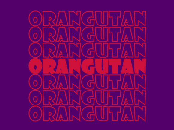 Orangutan SVG Cut File