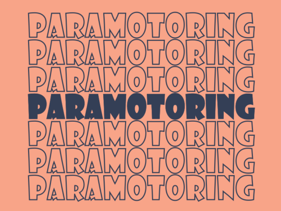 Paramotoring SVG Cut File