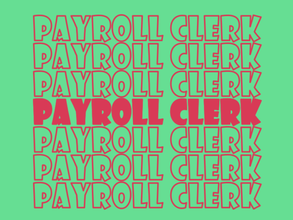 Payroll Clerk SVG Cut File