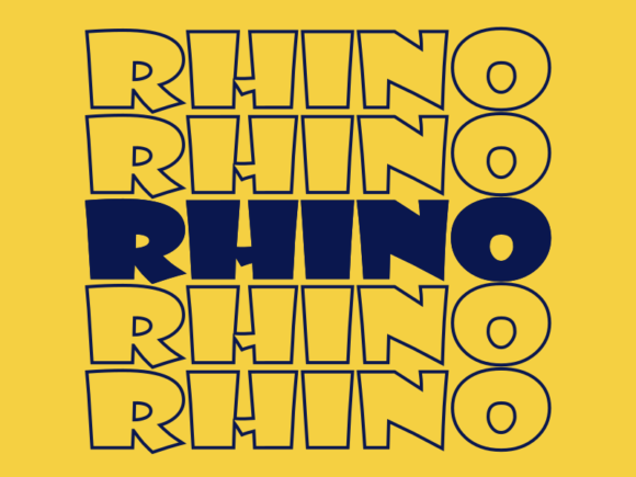 Rhino SVG Cut File