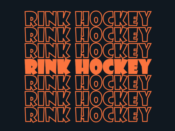 Rink Hockey SVG Cut File