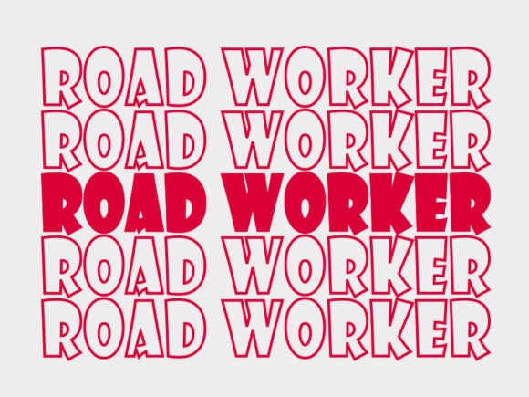 Road Worker SVG Cut File