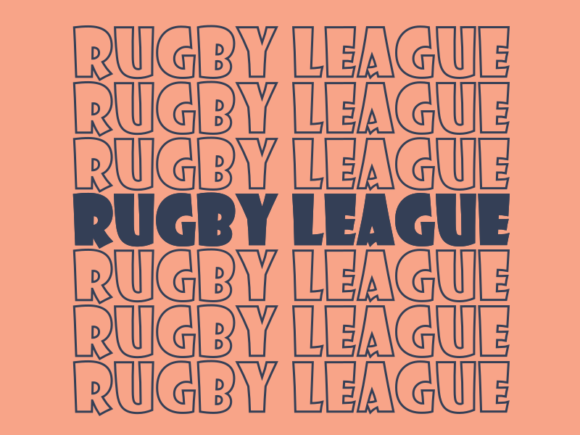 Rugby League SVG Cut File