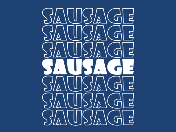Sausage SVG Cut File: Versatile, Scalable, and Craft-Ready