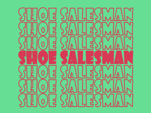Shoe Salesman SVG Cut File