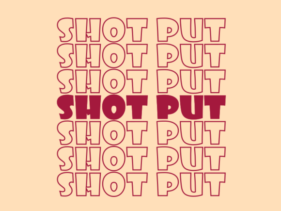 Shot Put SVG Cut File