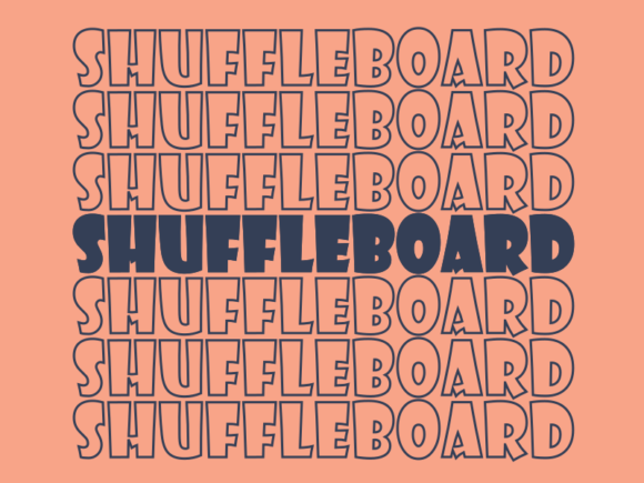 Shuffleboard SVG Cut File
