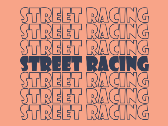 Street Racing SVG Cut File